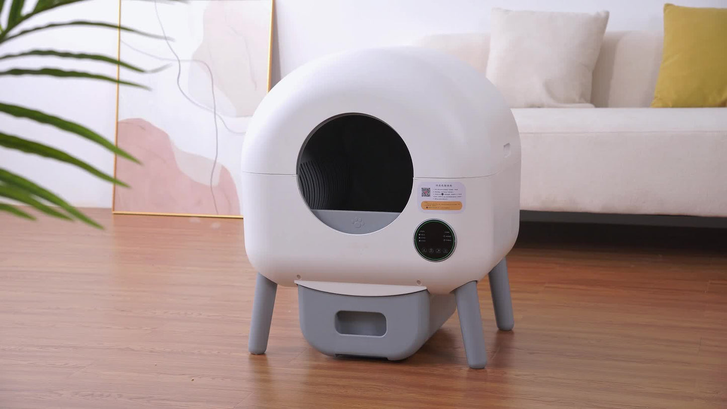Zelfreinigende Kattenbak – Slimme Kattenbak – Automatische Kattenbak – Grote Kattenbak – Geurbeheersing – Extra Grote Capaciteit – App Bediening – Anti-Klem Sensor