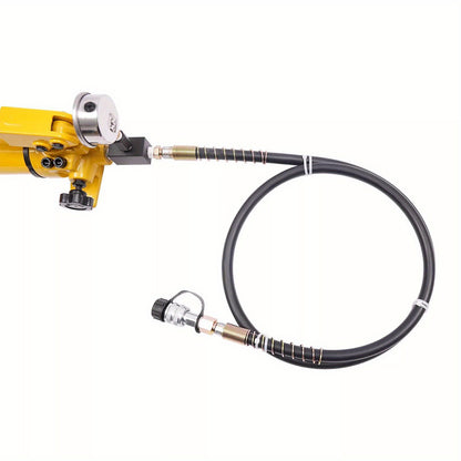 Handpomp – Handmatige Pomp – Luchtpomp – Hydraulische Pomp – Balpomp – Draagbaar Compact – Tweezijdige Snelheidsklep met Drukmeter – Metaal & Kunststof
