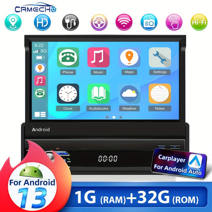Multimedia Autoradio – CarPlay Radio – Android Auto Speler – Auto Headunit – Inbouw Radio – 7 Inch 1080P Touchscreen – Draadloos CarPlay & AHD Achteruitrijcamera