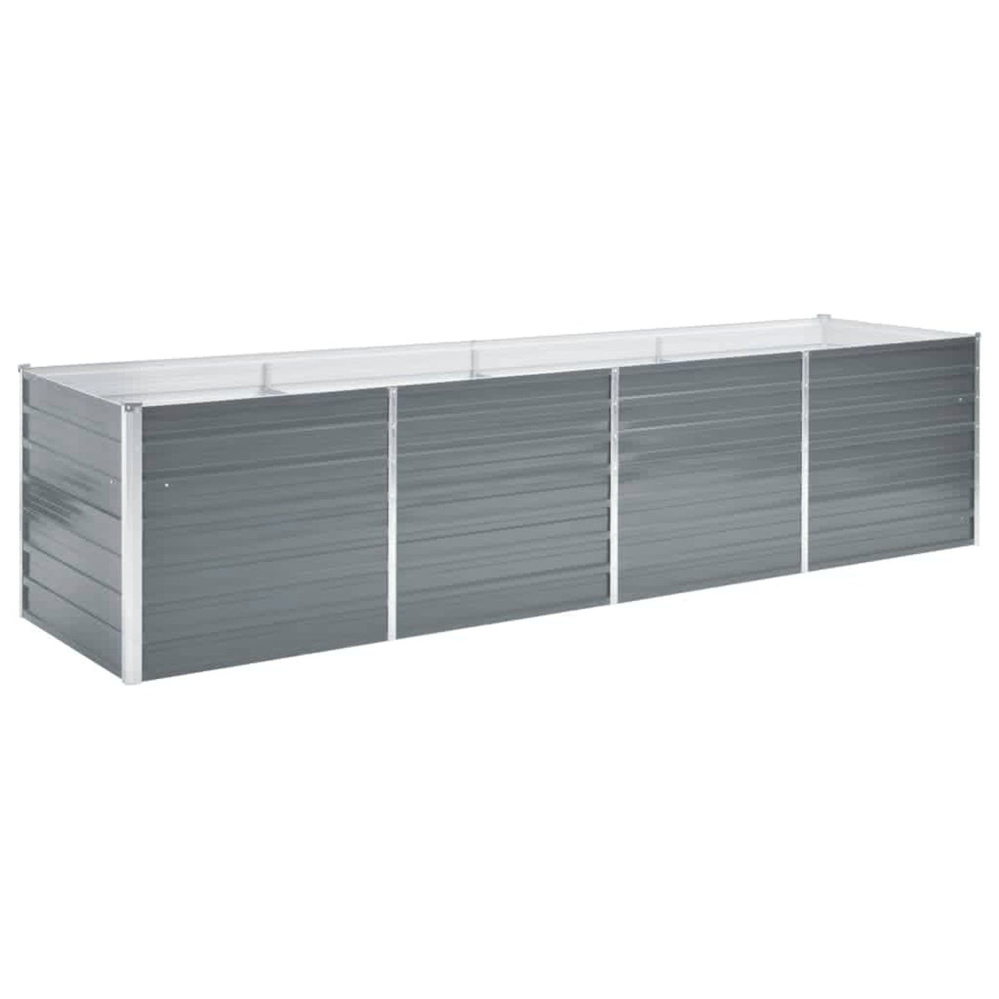Verhoogd Plantenbed Tuin – Tuinbak Kweekbak Groei Bak Plantbak – Verhoogde Kweekbak – Metalen Plantenbak – Hoogte 77 cm – Gegalvaniseerd Staal – Groot 320x80 cm – Weerbestendig Buitengebruik