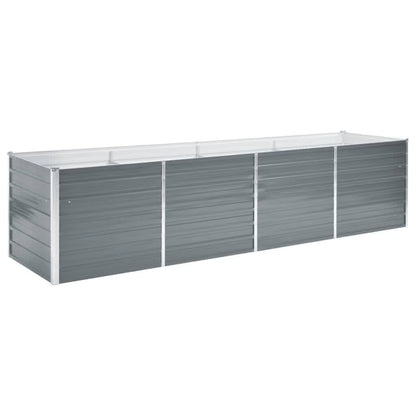 Verhoogd Plantenbed Tuin – Tuinbak Kweekbak Groei Bak Plantbak – Verhoogde Kweekbak – Metalen Plantenbak – Hoogte 77 cm – Gegalvaniseerd Staal – Groot 320x80 cm – Weerbestendig Buitengebruik