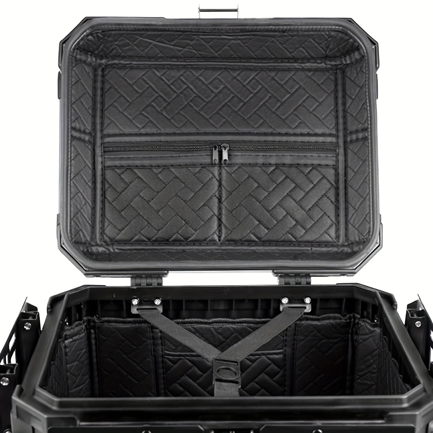 Motor Topkoffer – Motor Bagagekoffer – Achterkoffer – Motor Koffer – Motorbox – 45L Aluminium – Quick Release Systeem – Dubbel Slotensysteem