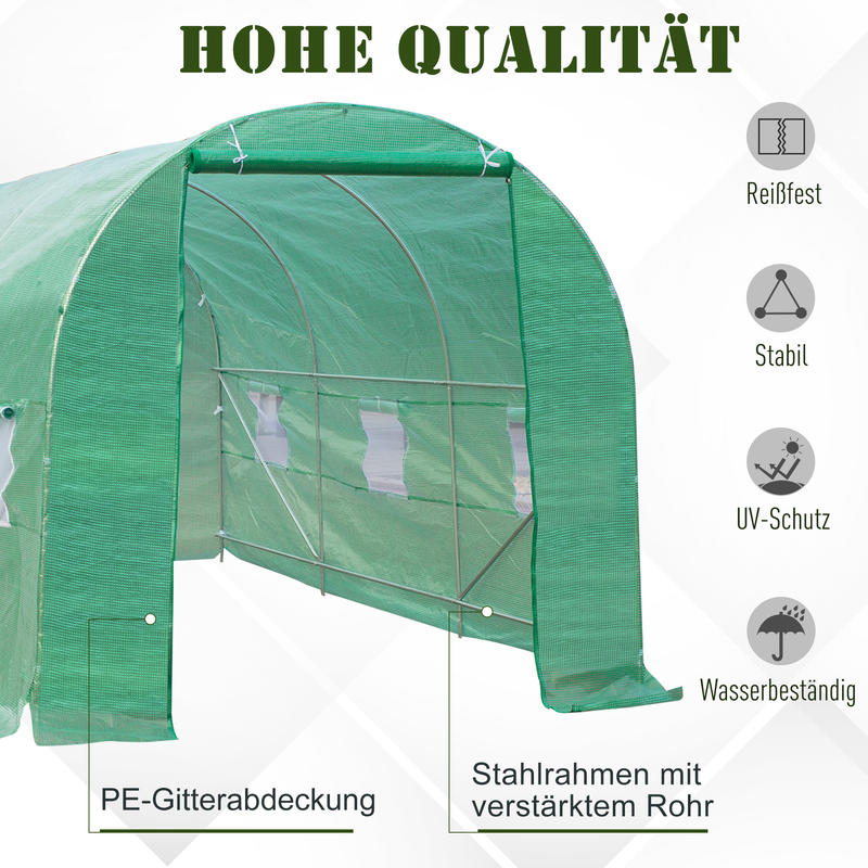 Kas – Kweekkas – Tuinkas – Broeikas – Plantenkas – Robuust Metalen Frame – Weerbestendig Transparant Plastic