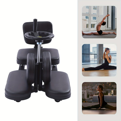 Beenstretcher – Spierverbeteraar – Stretchapparaat – Flexibiliteitstrainer – Splittrainer – Zwart – Staalconstructie – Verstelbare Spreiding tot 180°