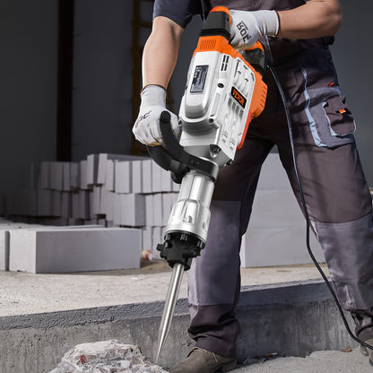 Slaghamer – Sloophamer – Breekhamer – Voorhamer – Slagtrekker – 3500W Krachtige Motor – 60 Joule Slagkracht