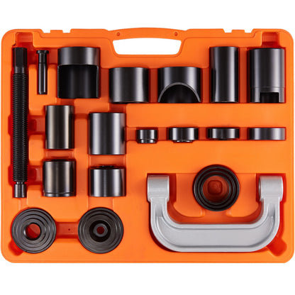 baljointpers – balhoofdpers – baljoint extractor – draagarmpers – persgereedschap – 21-delige set – hittebehandeld koolstofstaal