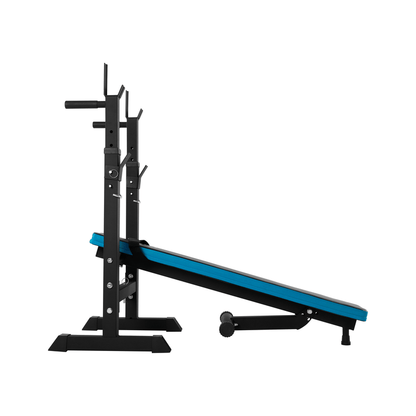 Verstelbare Trainingsbank – Fitnessbank – Workoutbank – Gewichtbank – Halterbank – Met Verstelbare Rugleuning – Stevige Stalen Constructie Tot 80 kg Belastbaar