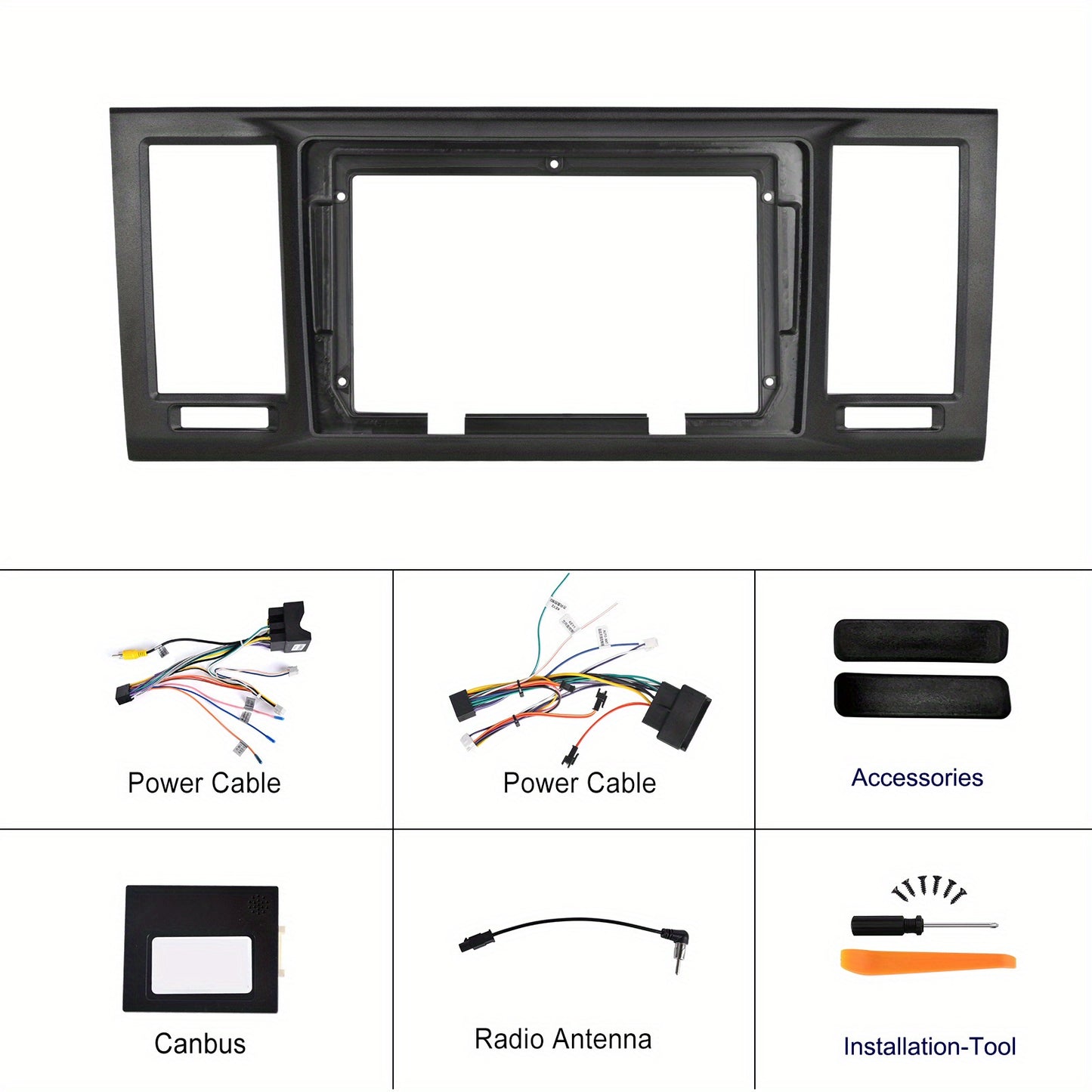 Android Autoradio – Navigatiesysteem – Multimedia Speler – Carplay Radio – Bluetooth Radio – 9 Inch 1280P HD IPS Scherm – Draadloze Connectiviteit Met AHD Achteruitrijcamera