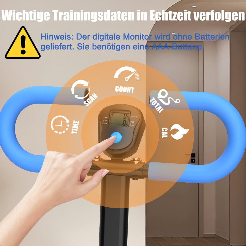 Trapstepper – Stepper – Stair Climber – Fitnessstepper – Cardio Trainer – Verstelbare Weerstand 3 Niveaus – Opvouwbaar en Stabiel Tot 120 kg