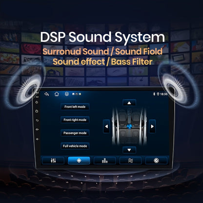 Multimedia Speler Auto – Autoradio – 2DIN Headunit – In-Car Entertainment – Navigatiesysteem – WiFi Verbinding – 10 Inch IPS Touchscreen – 4GB RAM 64GB Opslag