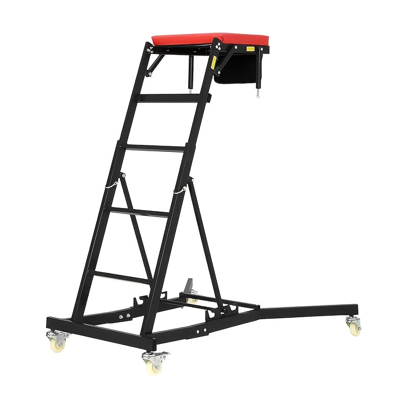 Top Side Creeper – Rolbare Werkbank – Motor Creeper – Garage Krukje – Sidesleeper Auto – Verstelbare Hoogte 122-193 cm – Stalen Constructie 181 kg Belastbaar – Zwarte Variant