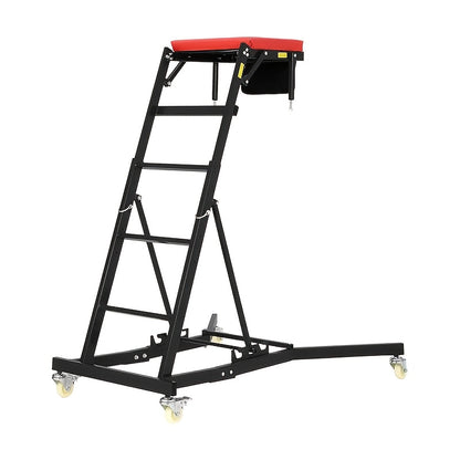 Top Side Creeper – Rolbare Werkbank – Motor Creeper – Garage Krukje – Sidesleeper Auto – Verstelbare Hoogte 122-193 cm – Stalen Constructie 181 kg Belastbaar – Zwarte Variant