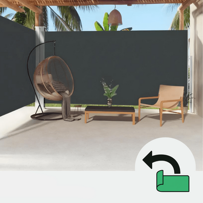 Terraszonwering – Hoekmarkies – Uitschuifbare Zonwering – Balkonzonwering – Zonnescherm – Dubbel Rolluik Met Onafhankelijke Bediening – Stalen Frame En Waterafstotend Doek 200g/m²