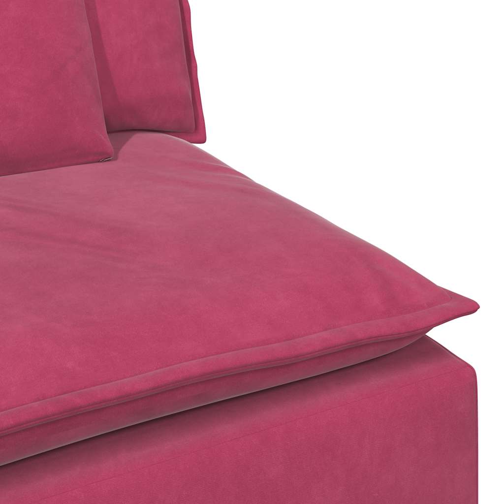 Hoekbank – Modulaire Bank – Loungebank – Zitbank – 3-zitsbank – Lichtgrijs – Polyester Bekleding – Stevig Metalen Frame