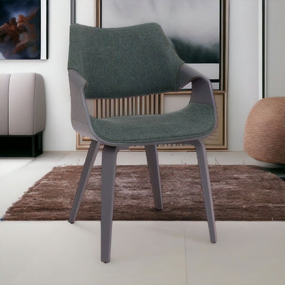 Fauteuil – Zetel – Stoel – Relaxstoel – Leunstoel – Saliegroen Velvet – Plywood Frame – Inclusief Zacht Kussen