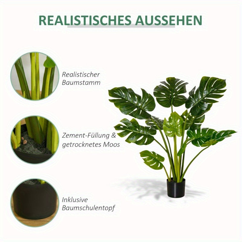 Kunstplant – Kunstbloem – Nepplant – Nepbloem – Groene Kunstplant – Voor Binnen en Buiten – Onderhoudsvriendelijk – 110 cm Hoog