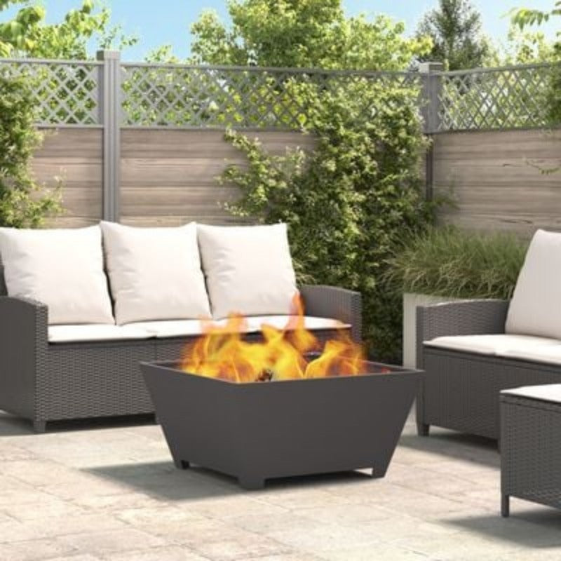 80x80x40cm Black Fire Pit Home Patio Medium-Sized Fire Stove Matching for Multi-Person Terrace Leisure Gatherings Used for Daily Garden Activities Suitable for Winter Heating, Patio Heating, Backyard Gatherings, Stylish Firep