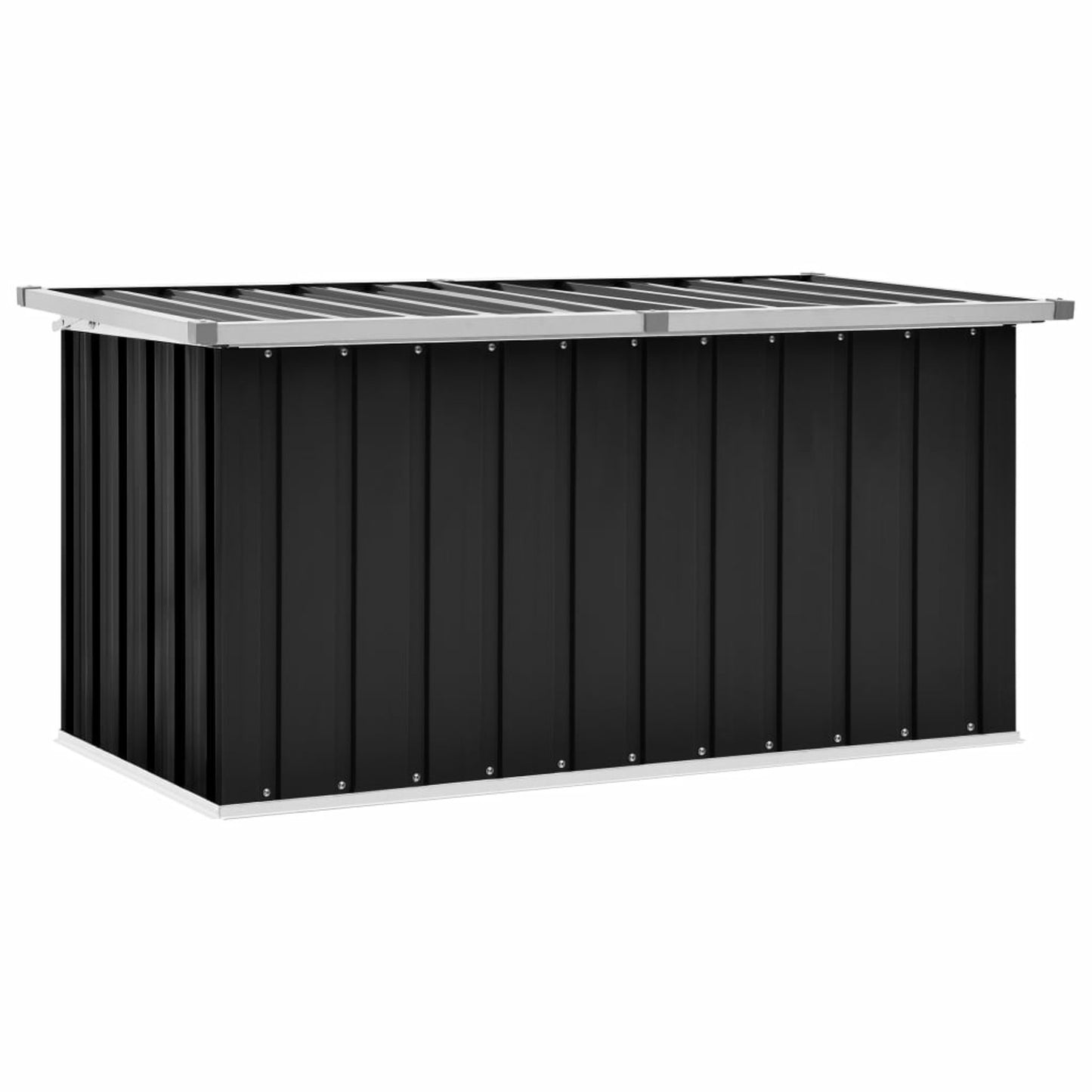 Tuinkist – Tuinkussenbox – Tuinopbergbox – Tuinbox – Opbergbox – Gecoat Metaal & Synthetisch Materiaal – 129x67x65 cm