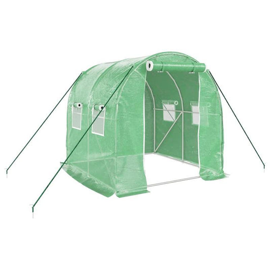 Serre – Tuinkas – Kweekkas – Broeikas – Kas – 4m² - 2x2m – Stevig Metalen Frame – Transparante Kunststof Panelen