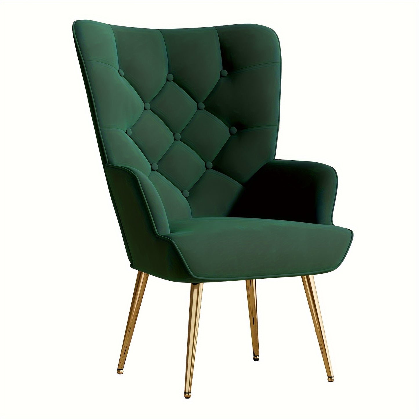 Fauteuil – Relaxstoel – Zetel – Lounge Stoel – Leunstoel – Modern Design – Fluwelen Bekleding – Metalen Poten