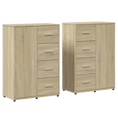 Sideboard – Dressoir – Opbergkast – Kast – Bruin Sonoma Eiken – Modern Design – Duurzaam Hout – 60x31x84 cm