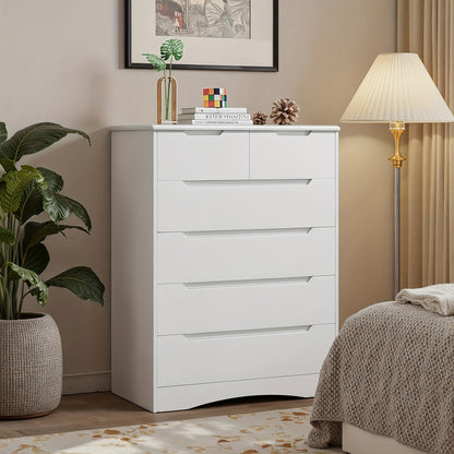 Opbergkast 6 Laden – Ladenkast – Vitrinekast – Dressoir – Sideboard – Zwart – Extra Stevig – Anti-Kantelbeveiliging