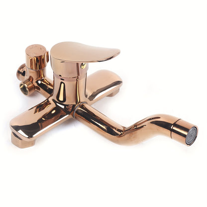 Rose gouden douchekraan set – Regendouche – Douchekraan – Badmengkraan – Handdouche – Roestvrij staal – Verstelbare douchearm