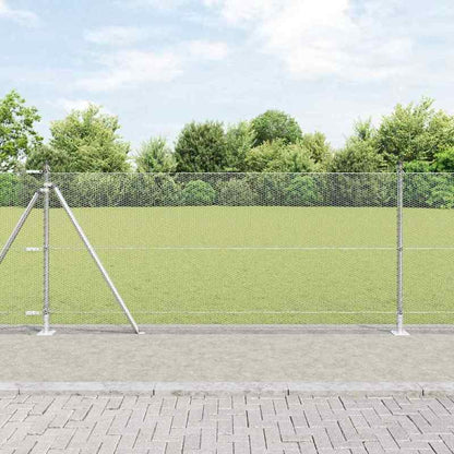 Solid Fence with Silvery post 0.8 x 25m PVC-coated steel, Privacy Fence, Modern Fencing, Sleek Metal Fence, Metal Fence Panel, Landscape Designers, Homeowners
