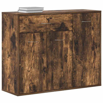 Opbergkast – Dressoir – Kast – Schoenenkast – Bergkast – Rook Eiken – Stevig Meerlagenhout – Ventilatiefunctie – Compact 88x30x70 cm