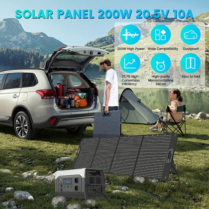 200W Zonnepaneel – Opvouwbaar Zonnepaneel – Solar Charger – Mobiele Zonne-energie – Draagbaar Zonnepaneel – ETFE Coating – Verstelbare Kickstand