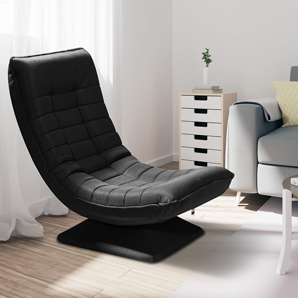 Ergonomische Lounge Stoel – Relaxstoel – Recliner – Tuinstoel – Leunstoel – Verstelbare Rugleuning – Duurzame Polyurethaan Stof – 5-Posities Recline – Grijs