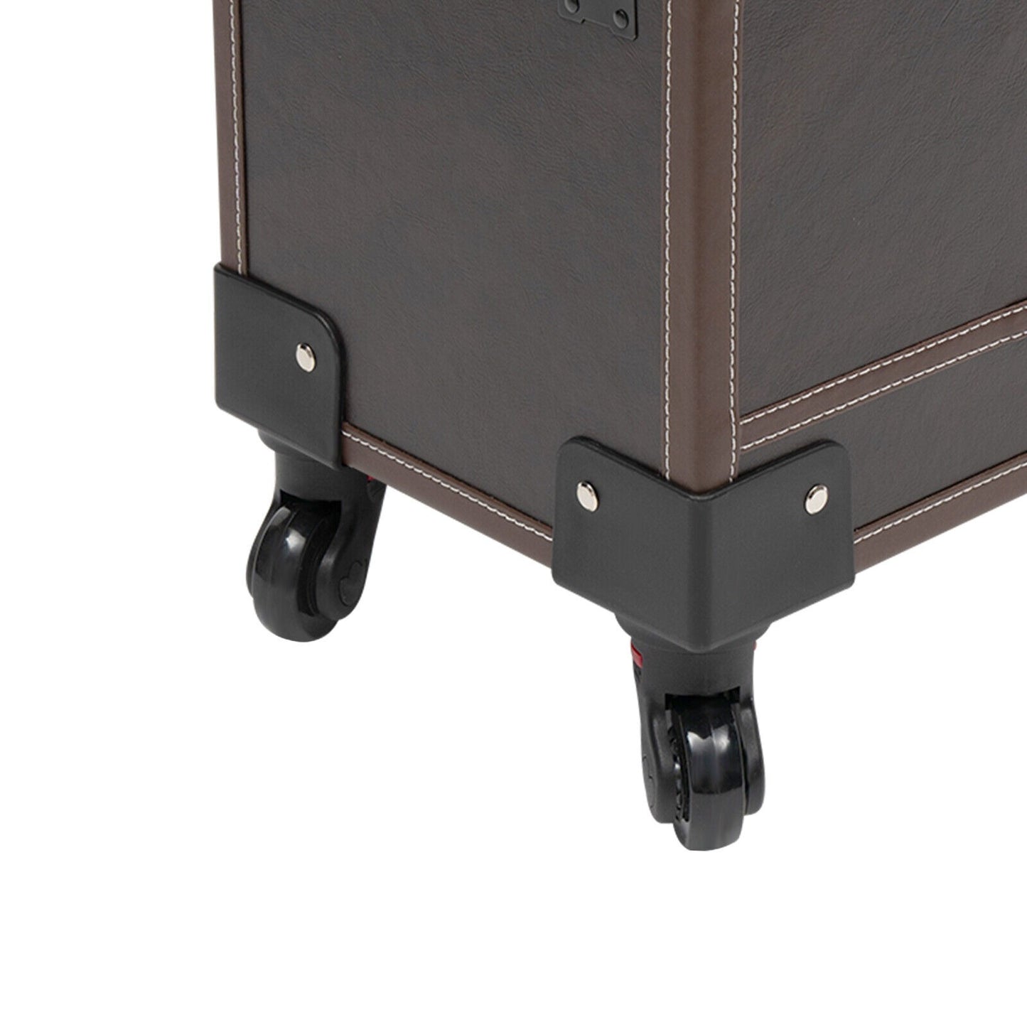 Makeup Trolley – Koffertrolley – Reistrolley – Kosmetische Koffer – Beauty Koffer – 6 Uittrekbare Trays – Stevig PU Materiaal