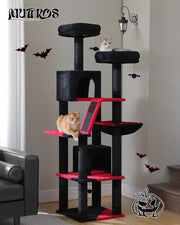 Krabpaal XXL - 180cm - Grote Kat - Meerdere niveaus - Condos - Pluche Bekleding