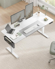 Bureau – In Hoogte Verstelbaar Bureau – Verschillende Standen – 70 x 160cm – Wit