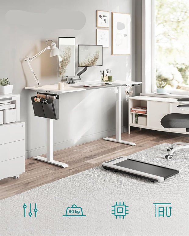 Bureau – In Hoogte Verstelbaar Bureau – Verschillende Standen – 70 x 160cm – Wit