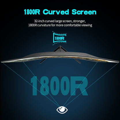 Gamingmonitor – Curved Monitor – Gaming Display – PC Monitor – 32 Inch – Full HD 1920x1080 – 165Hz Verversingssnelheid