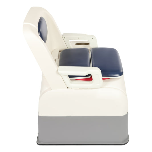Toilettenstoel – Commode Stoel – Veiligheidstoilet – Draagbaar Toilet – Zitstoel Ouderen – Versterkte Armleuningen – Antislip Poten