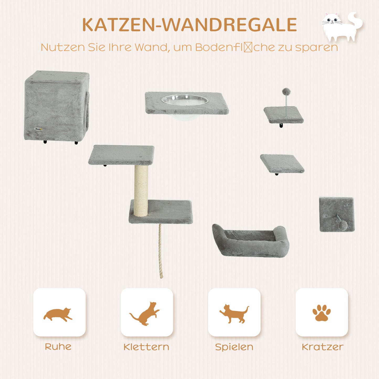 Tuinpaviljoen – Partytent – Tuinkamer – Tuinkap – Buitenpaviljoen – Grijs – 2,94 x 2,94 m – Weerbestendig Metaal & Waterafstotend Polyester