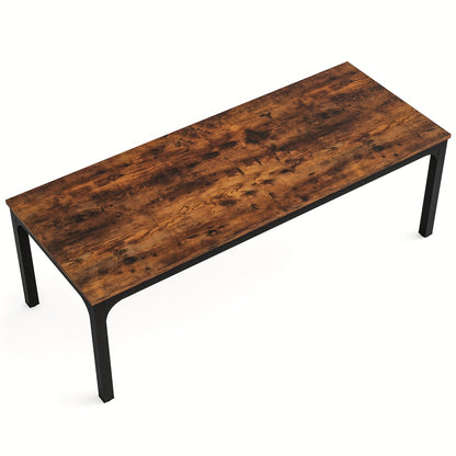 Extra Lange Eettafel – Tafel – Lunchtafel – Eetkamertafel – Dining Table – Bruin – 199,9 cm Lang – Massief Hout Met Uitbreidbaar Blad