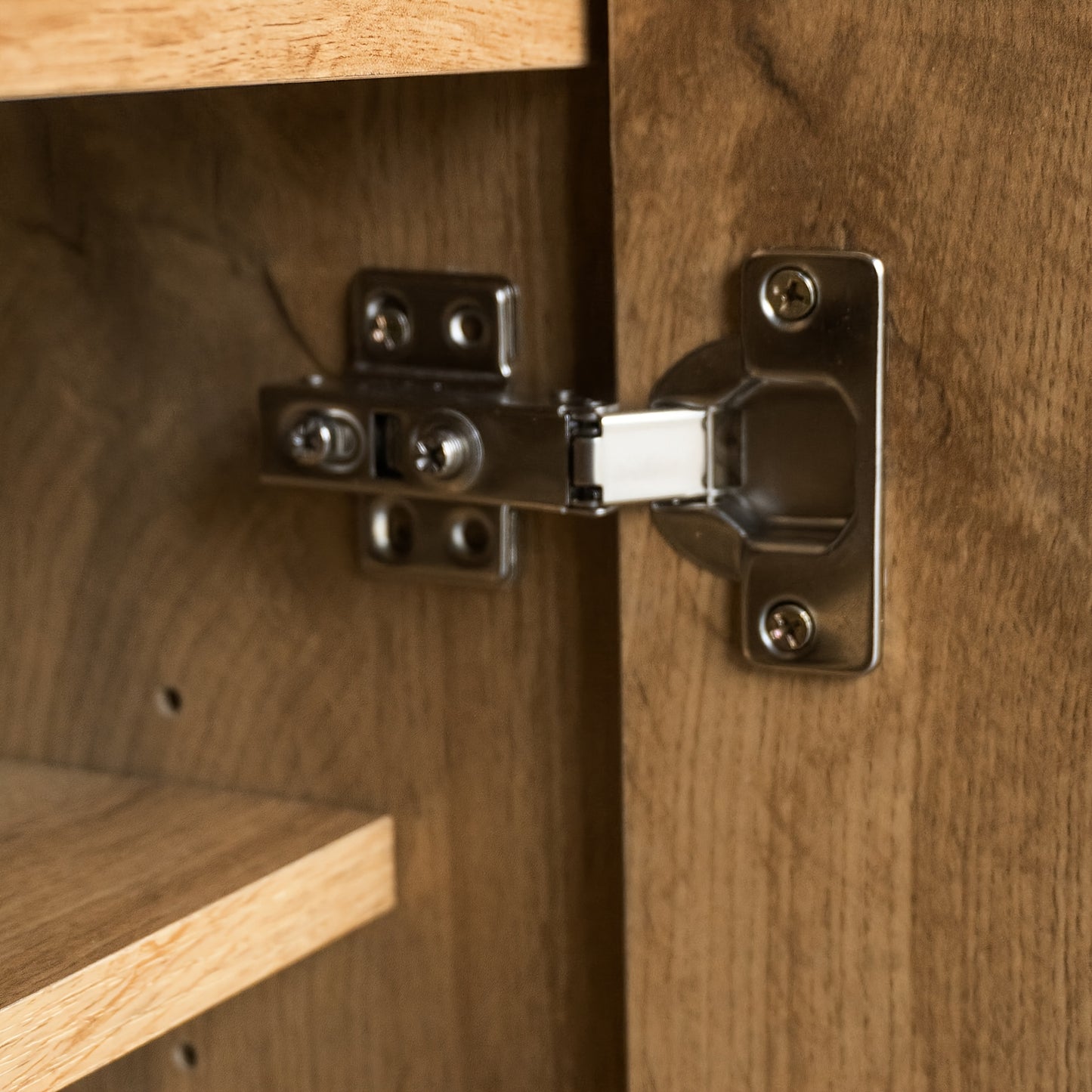 Schoenenkast – Schoenenrek – Schoenenopberger – Halmeubel – Schoenenbank – Hardhout & Spaanplaat – Verstelbare Planken & 5 Vakken - Houtkleur