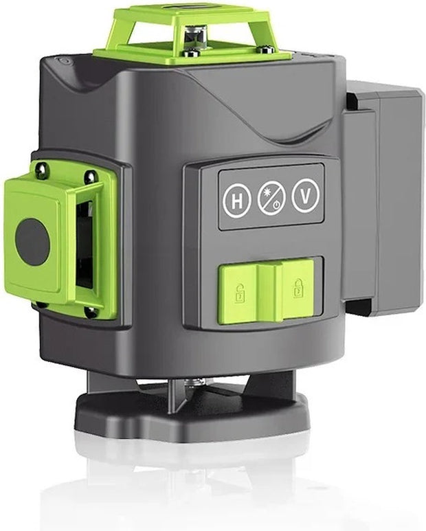 Kruislijnlaser - Lijnlaser - Waterpaslaser - Bouwlaser - Interieurlaser - Bouwvaklaser - Tegellaser - 16 stralen - 360 graden - 4D - 3D - 30 Meter - Koffer - Afstandsbediening - Accu Oplader - Opzet - Beugel/Steun - Clip - Handleiding - 2x Accu