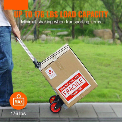 Inklapbare Steekwagen – Vouwkar – Handkar – Transportkar – Trolley – Aluminium Frame – All-Terrain Wielen