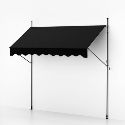 Balkonzonwering – Zonnescherm – Zonnescherm Balkon – Tuinzonwering – Zonnescherm Verstelbaar – Verstelbare Hoogte 210-310 cm – UV-Bestendig Polyester Doek