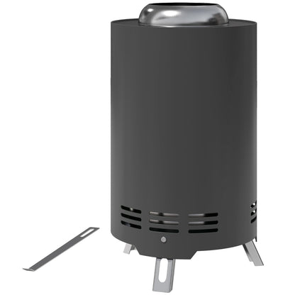 Vuurschaal – Vuurkorf – Tuinhaard – Sfeerhaard – Terrasverwarmer – Rookvrij Verbrandingssysteem – Compact Roestvrij Staal 16x16x25 cm