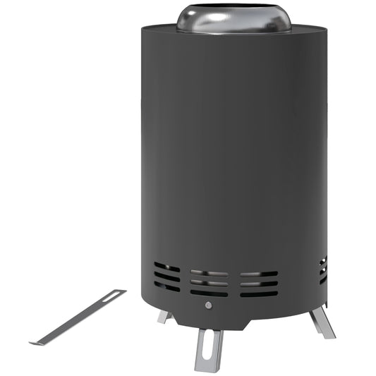 Vuurschaal – Vuurkorf – Tuinhaard – Sfeerhaard – Terrasverwarmer – Rookvrij Verbrandingssysteem – Compact Roestvrij Staal 16x16x25 cm