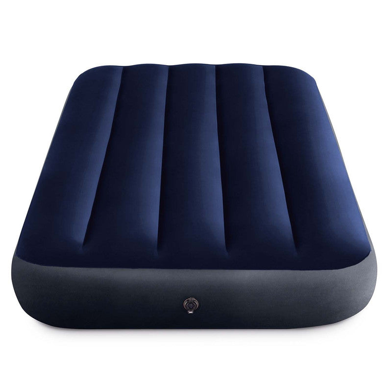 Opblaasbare Luchtmatras – luchtbed – slaapmat – luchtbedje – campingmatras – 191x76x25 cm – duurzaam PVC met fluwelen bovenkant