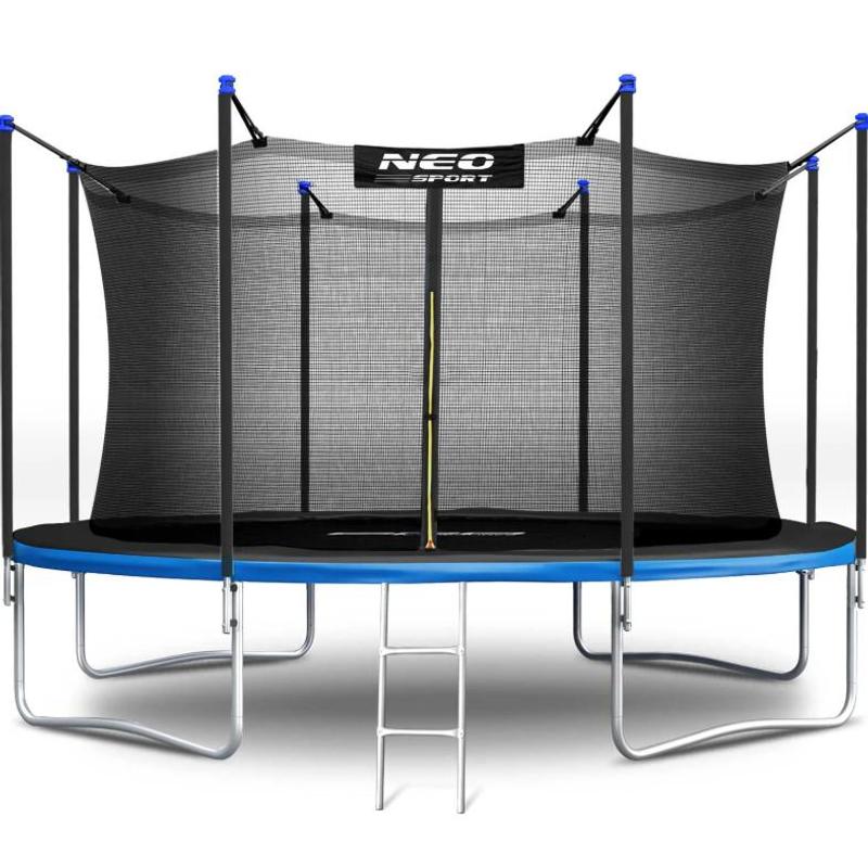 Tuintrampoline – Kindertrampoline – Springmat – Veiligheidsnet – Ladder – Ø 374 cm – Maximale Belastbaarheid 150 kg