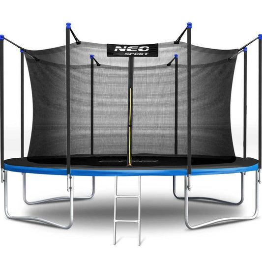 Tuintrampoline – Kindertrampoline – Springmat – Veiligheidsnet – Ladder – Ø 374 cm – Maximale Belastbaarheid 150 kg