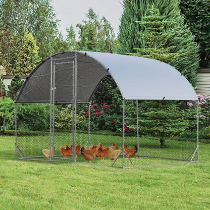 Kippenren Extra Groot – Kippenhok – Pluimveekooien – Konijnenren – Eendenren – Verzinkt Stalen Frame – Water- en Zonwerende Cover – Vergrendelbare Deur – Ruim en Stevig