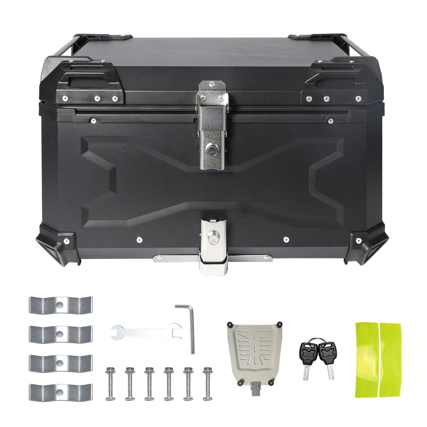 Motor Bagagekoffer – Motor Koffer – Helm Koffer – Motor Topcase – Motor Tas – 65L Grote Capaciteit – Duurzame Aluminiumlegering